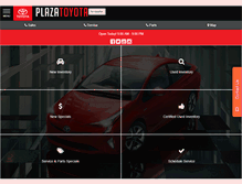 Tablet Screenshot of plazatoyota.com